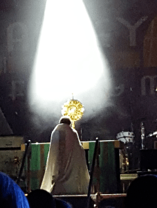 Adoration of the Eucharist at AbbeyFest 2015